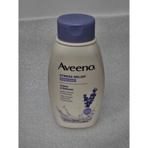 Aveeno Stress Relief Body Wash 12 Fl Oz Lavender Chamomile & Ylang-Ylang